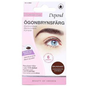 Depend Øjenbrynsfarve, Brun/Sort - 1 stk. produktbillede