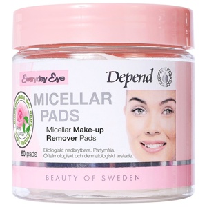 Depend Micellar Makeup Remover Pads 60pcs produktbilde