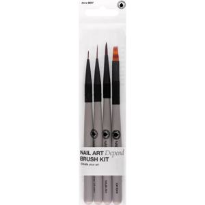 Depend Nail Art Brush Kit 4-pack produkt bild