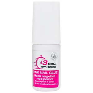 Depend Nail Glue 3 Sec. Pink Nail Glue with Brush 3 g produkt bild