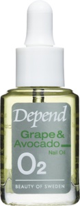 Depend O2 Nail Care Grape & Avocado Nail Oil 11 ml produktbilde