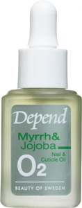 Depend O2 Nail Care Myrra & Jojoba Nail & Cuticle Oil 11 ml produktbilde