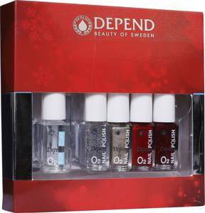 Depend O2 Nail Polish 5-pack, 5 x 5 ml produkt bild