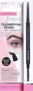 Depend Ögonbrynspenna Slim Triangulär Mellanbrun produkt bild