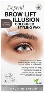 Depend Perfect Eye Brow Illusion Wax Medium Brown produktbilde