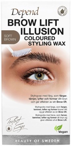 Depend Perfect Eye Brow Illusion Wax Soft Brown produktbilde
