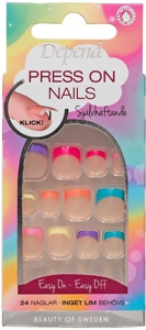Depend Press On Nails Colourful French produktbilde