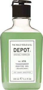 DEPOT MALE TOOLS No. 406 Transparent Shaving Gel Brushless 100 ml produkt bild