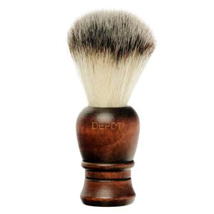 Depot Accessories No. 731 Luxury Wooden Face Shaving Brush Brown For Men produkt bild