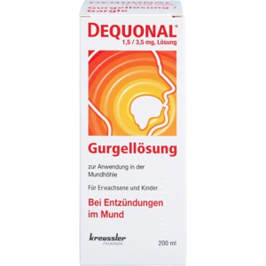 DEQUONAL Gurgellösung 200 ml Lösung Produktbild