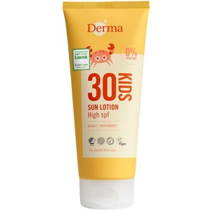 Derma Kids Sollotion SPF 30 200 ml produktbillede