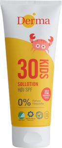 Derma Sun Kids Sollotion Spf 30 200 ml produkt bild