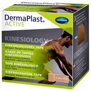 DermaPlast Active Kinesiology Tape 5 cm x 5 m beige Produktbild