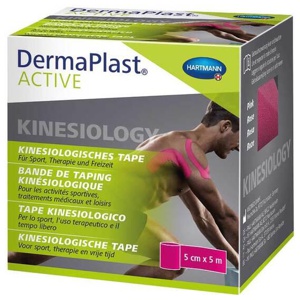 Dermaplast Active Kinesiology Tape 5 cmx5 m pink, 1 St n.v. Produktbild