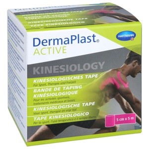 DermaPlast Active Kinesiology Tape 5cm x 5m pink 1 St Produktbild