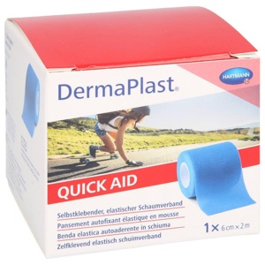 Dermaplast Quick Aid Schaumverband 6 cmx2 m blau, 1 St n.v. Produktbild