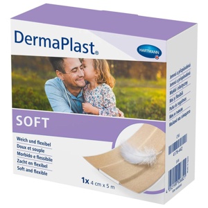 DermaPlast SOFT 4 cm x 5 m 1 St Pflaster Produktbild