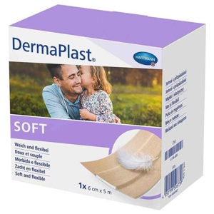Dermaplast Soft Pflaster 6 cmx5 m Produktbild