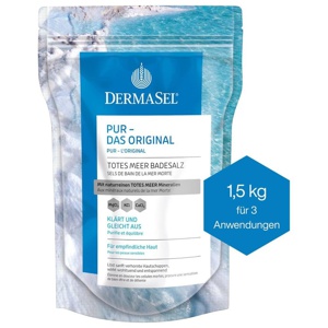 Dermasel Totes Meer Badesalz Pur, 1500 g Salz Produktbild