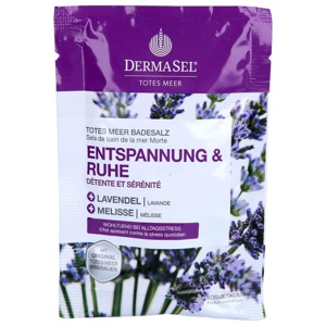Dermasel Totes Meer Badesalz Entspannung & Ruhe, 80 g Salz Produktbild