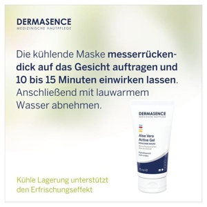 DERMASENCE Aloe Vera Active Gel KÜHLENDE MASKE 75 ml Gel Produktbild