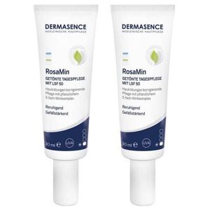 Dermasence Rosamin getönte Tagespflege mittel LSF 50 Creme, 2x30 ml Creme Produktbild