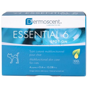 Dermoscent Essential 6 spot on hudolje til katt 4x0,6 ml produktbilde