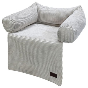 Designed by Lotte Couchkissen Ribbed, hellgrau Produktbild