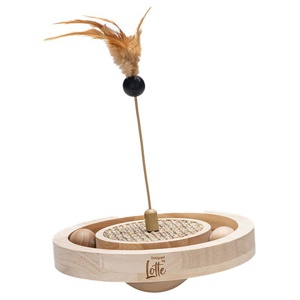 Designed by Lotte Katzenspielzeug Winni aus Holz Produktbild