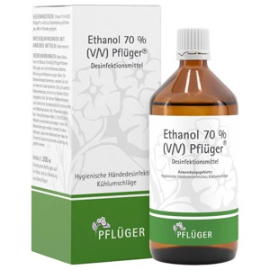Desinfektionsmittel Ethanol 70 % (V/V) Pflüger 200 ml Flüssigkeit Produktbild