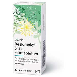 DESLORANIO 5 mg Filmtabletten Produktbild