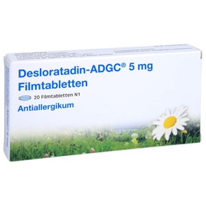 DESLORATADIN ADGC 5 mg Filmtabletten Produktbild