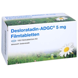 DESLORATADIN ADGC 5 mg Filmtabletten Produktbild