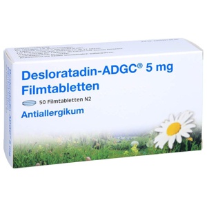 DESLORATADIN ADGC 5 mg Filmtabletten Produktbild