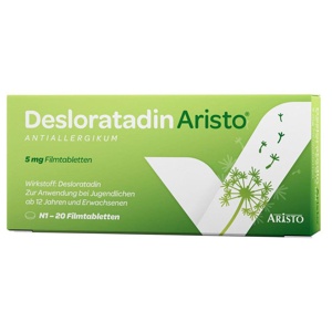 DESLORATADIN Aristo 5 mg Filmtabletten Produktbild