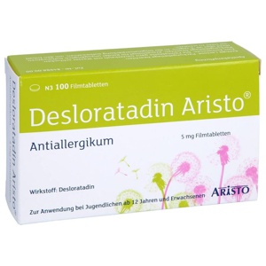 DESLORATADIN Aristo 5 mg Filmtabletten Produktbild