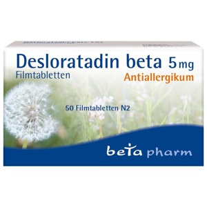 DESLORATADIN beta 5 mg Filmtabletten Produktbild