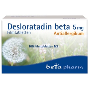 DESLORATADIN beta 5 mg Filmtabletten Produktbild