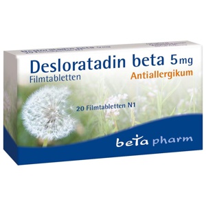DESLORATADIN beta 5 mg Filmtabletten Produktbild