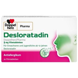 DESLORATADIN DoppelherzPharma 5 mg Filmtabletten Produktbild