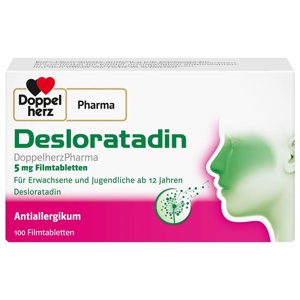DESLORATADIN DoppelherzPharma 5 mg Filmtabletten Produktbild