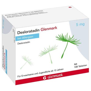 DESLORATADIN Glenmark 5 mg Tabletten Produktbild