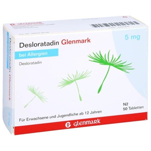 DESLORATADIN Glenmark 5 mg Tabletten Produktbild