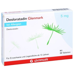 DESLORATADIN Glenmark 5 mg Tabletten Produktbild