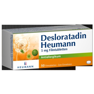 DESLORATADIN Heumann 5 mg Filmtabletten Produktbild
