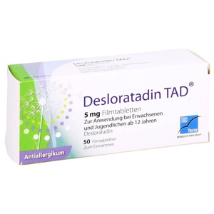 DESLORATADIN TAD 5 mg Filmtabletten Produktbild