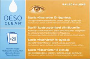 Desoclean sterila ögonservetter, 20 st produkt bild