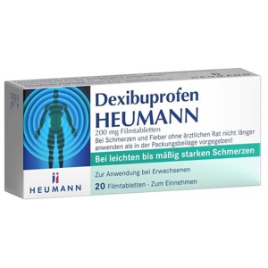DEXIBUPROFEN HEUMANN 200 mg Filmtabletten Produktbild