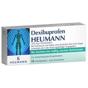 DEXIBUPROFEN HEUMANN 200 mg Filmtabletten Produktbild