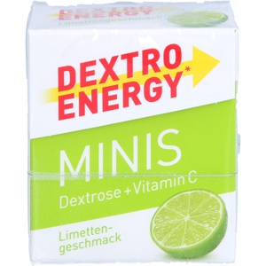 DEXTRO ENERGY minis Limette Täfelchen Produktbild
